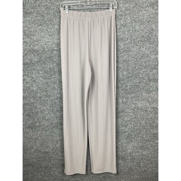 Susan Graver Style Women Gray Elastic Waist Liquid Knit Pants Size Petite M - Picture 5 of 10